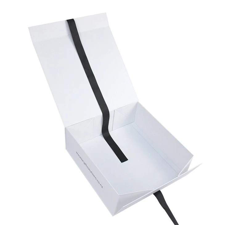White Gift Box With Ribbon